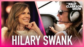 Hilary Swank Says Flying Days Are Behind Her Now That Shes A Mom [upl. by Atsugua]