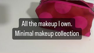 My minimal makeup collection All the makeup I own All drugstore [upl. by Adena]