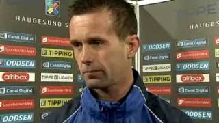 Ronny Deila etter haugesund kampen 21 Mars 2010 [upl. by Martineau]