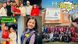 Two farewells in a day🤪  SXC club farewell 2024  Prapti Subedi [upl. by Diana]