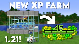 Minecraft EASY NEW XP FARM 121 Tutorial [upl. by Sivia]