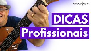 DICAS E MACETES NO VIOLÃO  Estilo Profissional  Assim qualquer música FICA TOP Arranjador Marcony [upl. by Hajidak437]