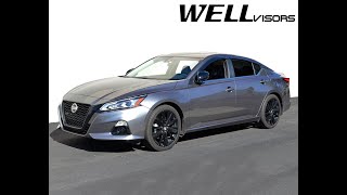 WELLvisors side window deflector vent visor Installation Video Nissan Altima 2019 [upl. by Ecnerrat]