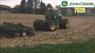 JOHN DEERE 7520 DOING VERTICAL TILLAGE [upl. by Kira622]