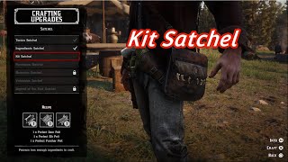 Red Dead Redemption 2  Crafting Upgrades  Satchel  Kit Satchel [upl. by Yenahpets]