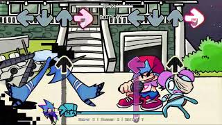 FNF VS CN TAKEOVERS MORDECAI  NO MORE WOAH [upl. by Hgiellek]