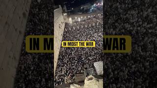 Record breaking amounts of Jews FLOCKED to the Western Wall to pray before Yom Kippor israel [upl. by Mccallum344]