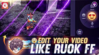 Edit Your Montage With Next Level Effects Like RUOK1  Ruok FF Montage Editing Tutorial [upl. by Eiliak585]