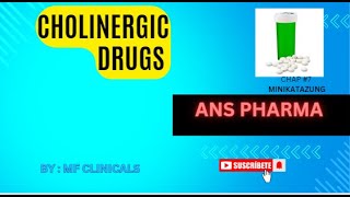 cholinergic drugs anspharma mbbs [upl. by Olram]