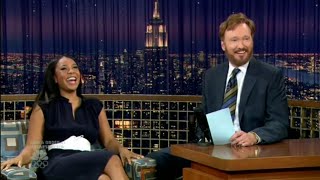 Regina Hall on quotLate Night with Conan OBrienquot  1708 [upl. by Naujahs]