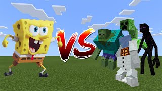 Spongebob vs Mutant Creatures  Minecraft [upl. by Ahseem]