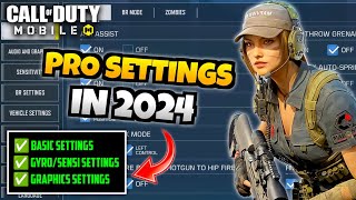 BEST SensitivityGyro amp Settings For COD Mobile  PRO Settings In 2024  Tips amp Tricks codm [upl. by Llemmart359]