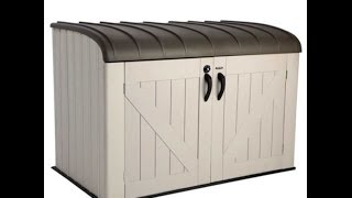 60088 Horizontal Garbage Bin Shed by Lifetime How to Install [upl. by Akeyla]