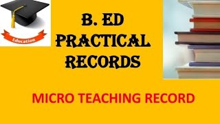 Bed  MICRO TEACHING RECORD  Micro lessons for each skill  physical science [upl. by Kella]