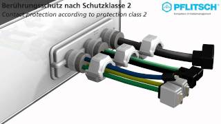 PFLITSCH Kabeleinführung UNI FLANSCH [upl. by Assilav535]