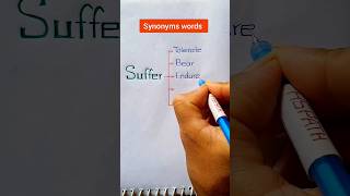 Synonyms words  Same Meaning Words  Suffer shortsfeed shortvideo [upl. by Odlavu369]