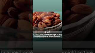 How to Make Almond milk health milk shorts facts viralvideo trending snacks ytshorts [upl. by Eciruam]