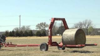 Load and Haul Round Bales with ease with the 2EZ Bail Mover [upl. by Ardnauq]