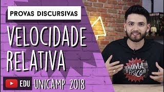 Velocidade Relativa em uma Esteira UNICAMP 2018  DISCURSIVAS [upl. by Ara]