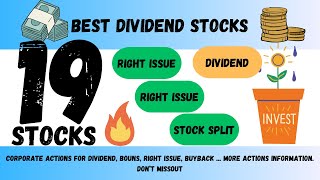 high dividend yied stocks  right issue  buyback  stockmarket dividend india news buyback [upl. by Belda439]