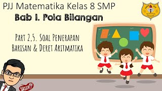 Pola Bilangan Part 25  Soal Barisan dan Deret Aritmatika [upl. by Ecinuahs]