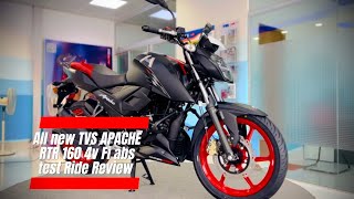 Test Ride রিভিউ TVS APACHE RTR 160 4v Fi Abs [upl. by Eiclek]