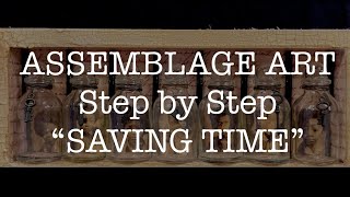 ASSEMBLAGE ART step by step SAVING TIME Etsy [upl. by Davidson]