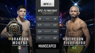 Brandon Moreno vs Deivson Figueiredo 3 UFC 270 Full fight [upl. by Fredette]