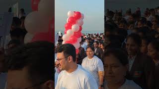 Medicover hospital arranged world heart awareness program and walk Rk Beach visakhapatnam [upl. by Prosper880]