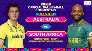 Australia v South Africa  Hindi BallbyBall Commentary  Match 10  World Cup 2023 AUSvSA [upl. by Naehgem]