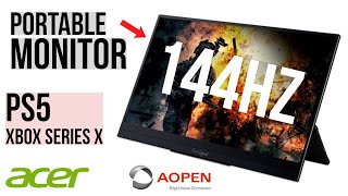 Portable Monitor 144hz PS5 dan Xbox Series X ngam [upl. by Alegre]