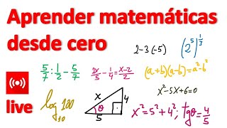 Cómo APRENDER MATEMÁTICAS desde cero Nivel Básico [upl. by Kaltman]