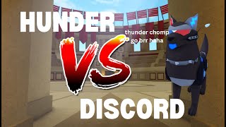 Hunder VS Discord  Loomian Legacy PVP [upl. by Moffat]