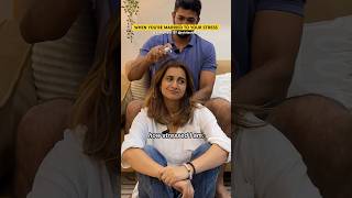 When you’re married to your stress funny comedy couple explore reels ad stress marriage [upl. by Nerrej]