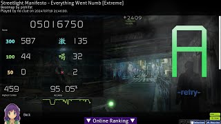 Everything Went Numb 9505 2x Miss 7x SB  osu [upl. by Sihonn416]