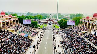 Wagah Border Amritsar  Beating Retreat Ceremony 2024 [upl. by Idzik]