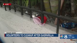 After Gasparilla Cleanup 2024 Beads vapes cans and more [upl. by Anthea]