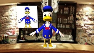 Autodesk Maya 2014 Tutorial Donald duck Character Modeling Texturing Part 5 [upl. by Ury]