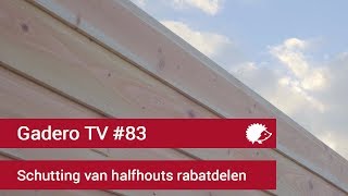 83 Schutting maken met halfhouts rabatdelen [upl. by Noral]