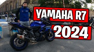 YAMAHA R7 2024 APRÈS LE PERMIS MT 07 A2 PERSONNE NE FAIT ÇA 😲🥵 POURQUOI CE CHOIX [upl. by Sink22]