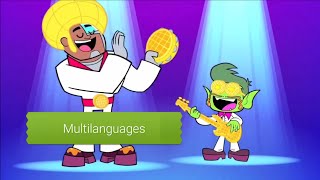 Waffles song Beast Boy and Cyborg  8 languages [upl. by Parik]