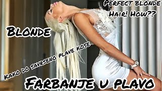 VLOGMAS 12 Farbanje u plavo Kako do savrseno plave kose Окрашивание в блонд [upl. by Clite]