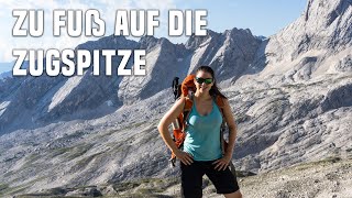 Zugspitze Wanderung übers Gatterl  zu Fuß auf Deutschlands höchsten Berg [upl. by Aettam]