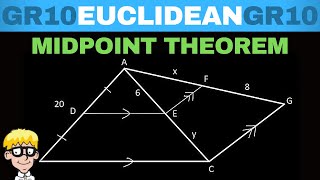 Euclidean Geometry Grade 10 Midpoint Theorem Practice [upl. by Cassey]