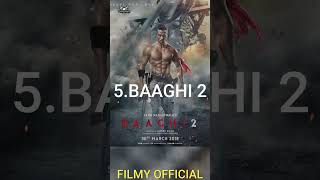 Tiger Shroff Top 10 Movies War tigershroff ytshorts youtubeshorts bollywoodgossips [upl. by Ezalb992]