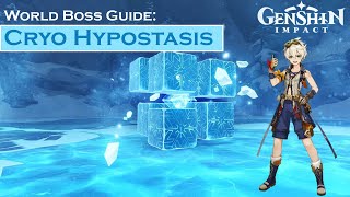 How to Defeat Cryo Hypostasis Boss  Genshin Impact [upl. by Nodnas]