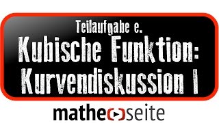 Kubische Funktion Funktionsanalyse  Kurvendiskussion Beispiel 1e Tangente berechnen [upl. by Assirual]