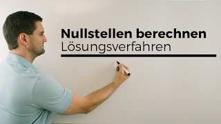 Nullstellen berechnen Lösungsverfahren Übersicht  Mathe by Daniel Jung [upl. by Lyman]