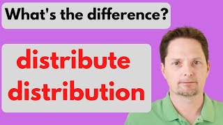 American Accent TrainingAmerican PronunciationHow to pronounce distribute and distribution [upl. by Stiegler]