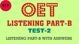 OET listening practice material PartB [upl. by Leunamne290]